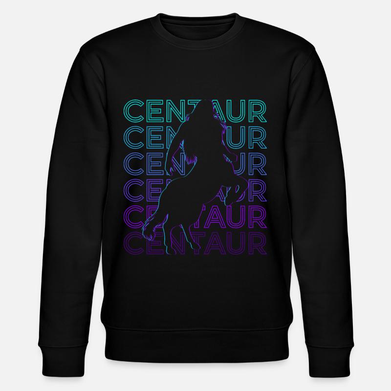 Centaur Retro Gift - Stanley/Stella CHANGER Unisex Organic Sweatshirt - black