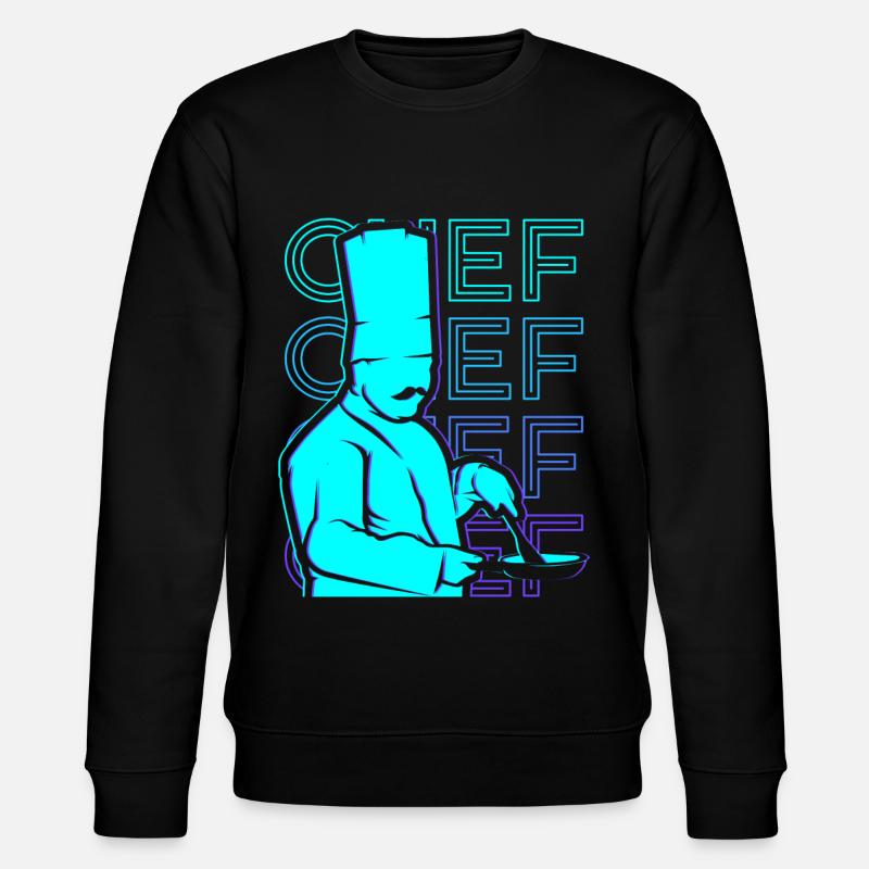 Chef Cooking Retro Cadeau - Sweat bio CHANGER Stanley/Stella Unisexe - noir