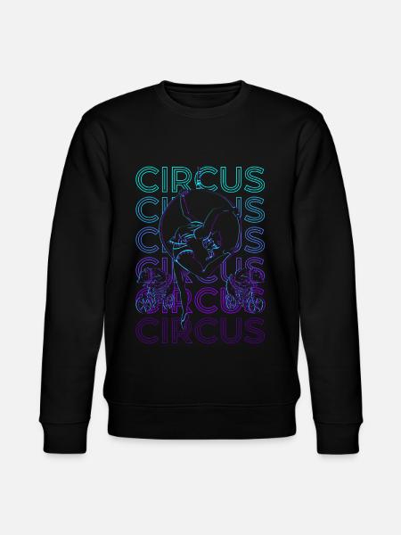 Circus Retro Gift - Stanley/Stella CHANGER Unisex Organic Sweatshirt - black