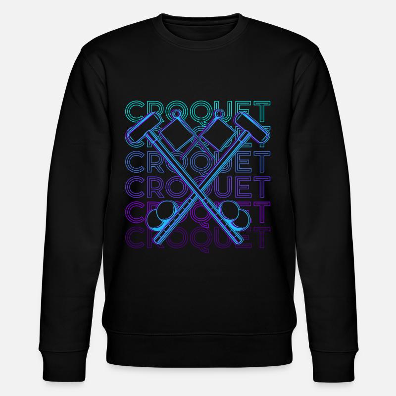 Croquet Player Retro Cadeau - Sweat bio CHANGER Stanley/Stella Unisexe - noir