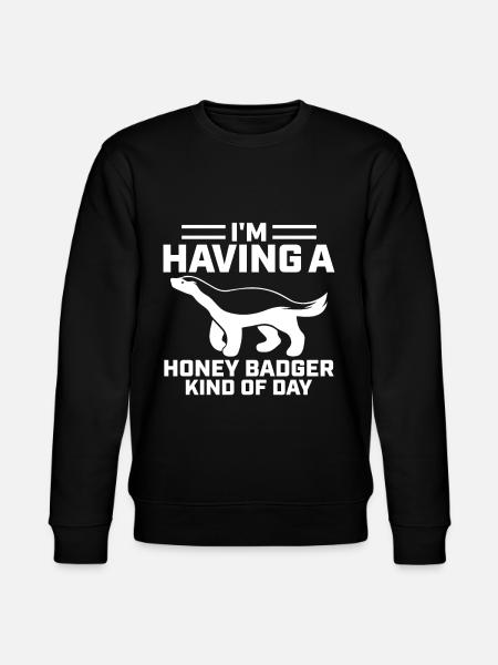 Funny honey badger - Stanley/Stella CHANGER Unisex Organic Sweatshirt - black
