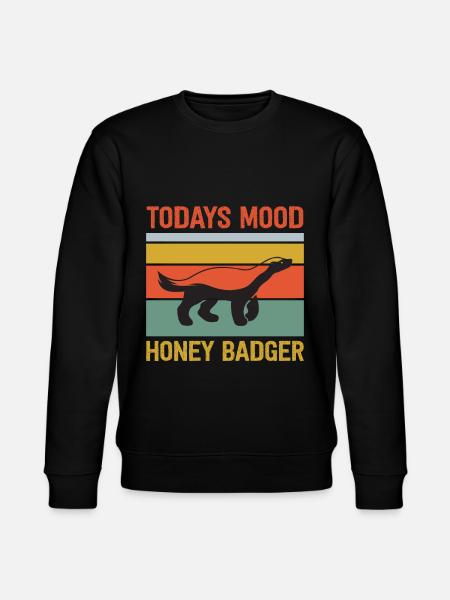 Funny honey badger - Stanley/Stella CHANGER Unisex Organic Sweatshirt - black