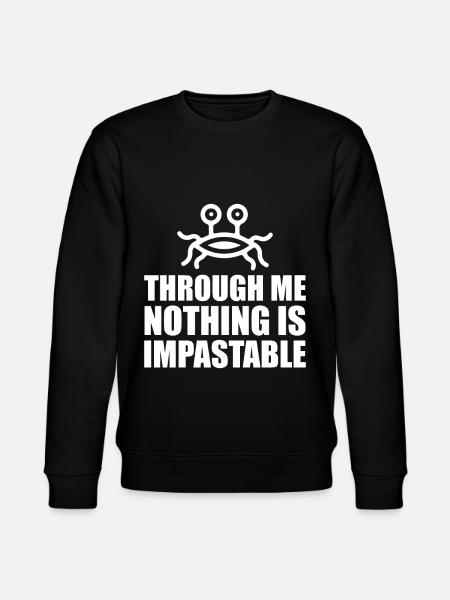 Flying Spaghetti Monster FSM - Stanley/Stella CHANGER Unisex Organic Sweatshirt - black
