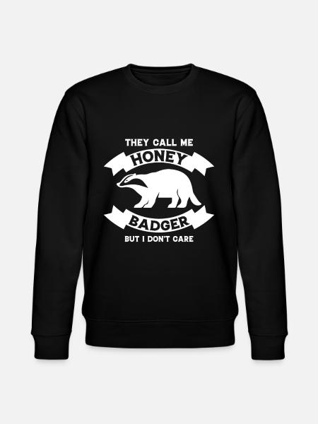 Funny honey badger - Stanley/Stella CHANGER Unisex Organic Sweatshirt - black