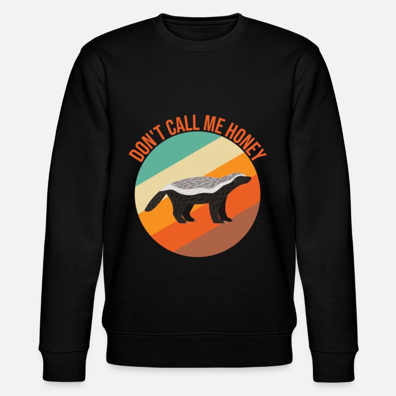 Funny honey badger - Stanley/Stella CHANGER Unisex Organic Sweatshirt - black