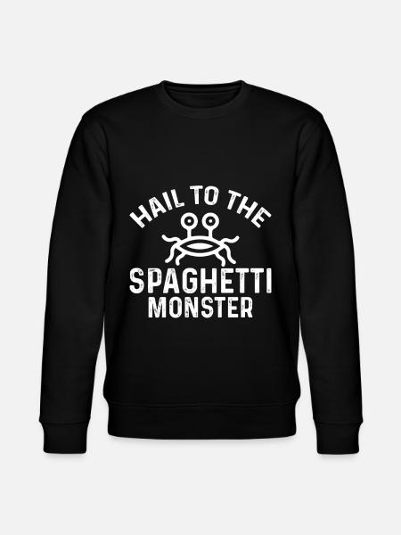 Fliegendes Spaghettimonster FSM - Stanley/Stella Unisex Bio-Sweatshirt CHANGER  - Schwarz