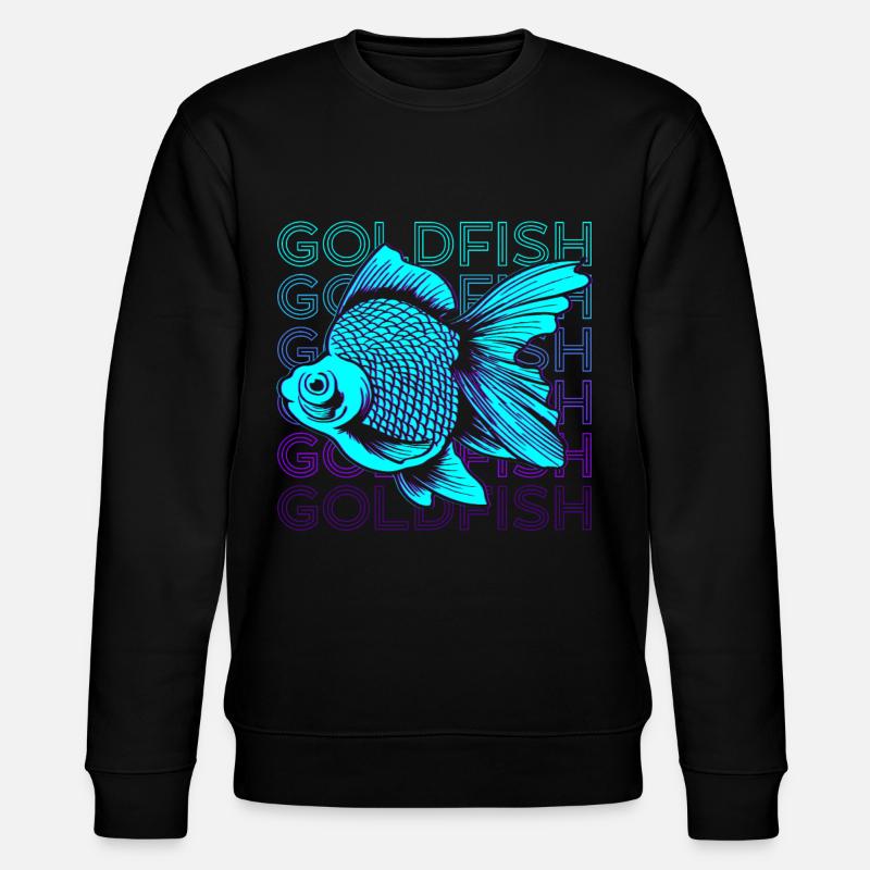 Poisson rouge Rétro - Sweat bio CHANGER Stanley/Stella Unisexe - noir