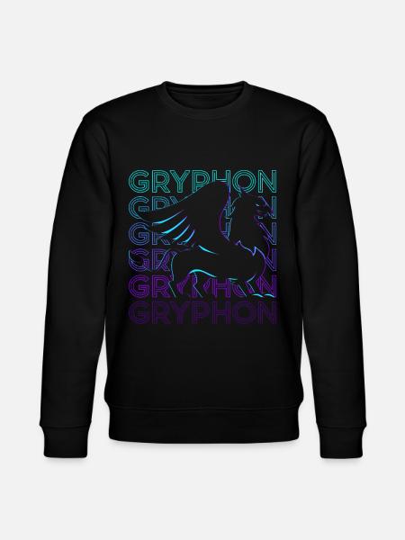Griffin Greek Mythology Ancient Greek - Stanley/Stella CHANGER Unisex Organic Sweatshirt - black