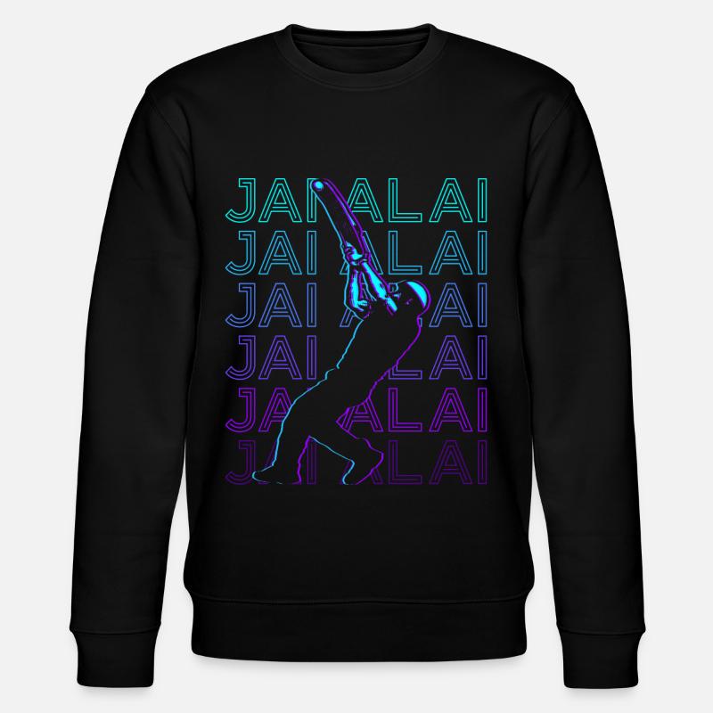 Jai Alai Player Retro - Stanley/Stella CHANGER Unisex Organic Sweatshirt - black