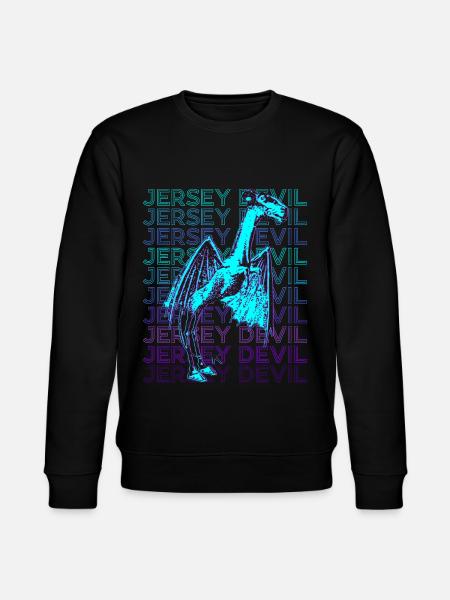 Jersey Devil Cryptozoology Retro - Stanley/Stella CHANGER Unisex Organic Sweatshirt - black
