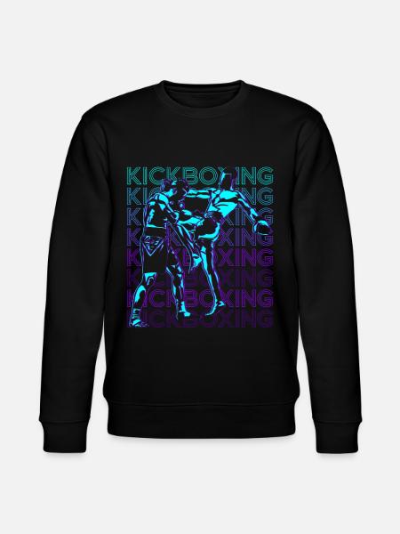 Kickboxing Retro Kickboxer - Stanley/Stella CHANGER Unisex Organic Sweatshirt - black