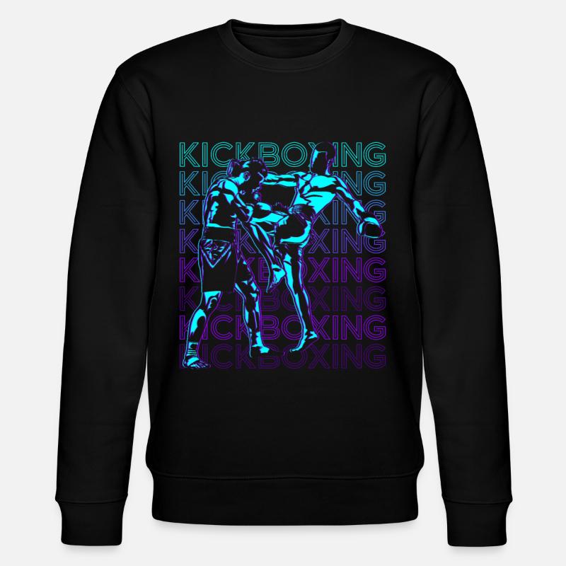 Kickboxing Rétro Kickboxer - Sweat bio CHANGER Stanley/Stella Unisexe - noir