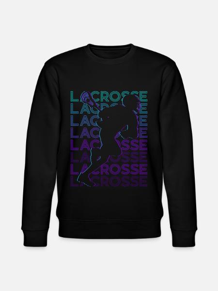 Lacrosse Player Retro - Stanley/Stella CHANGER Unisex Organic Sweatshirt - black