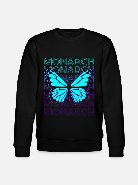 Monarque Papillon Rétro - Sweat bio CHANGER Stanley/Stella Unisexe - noir