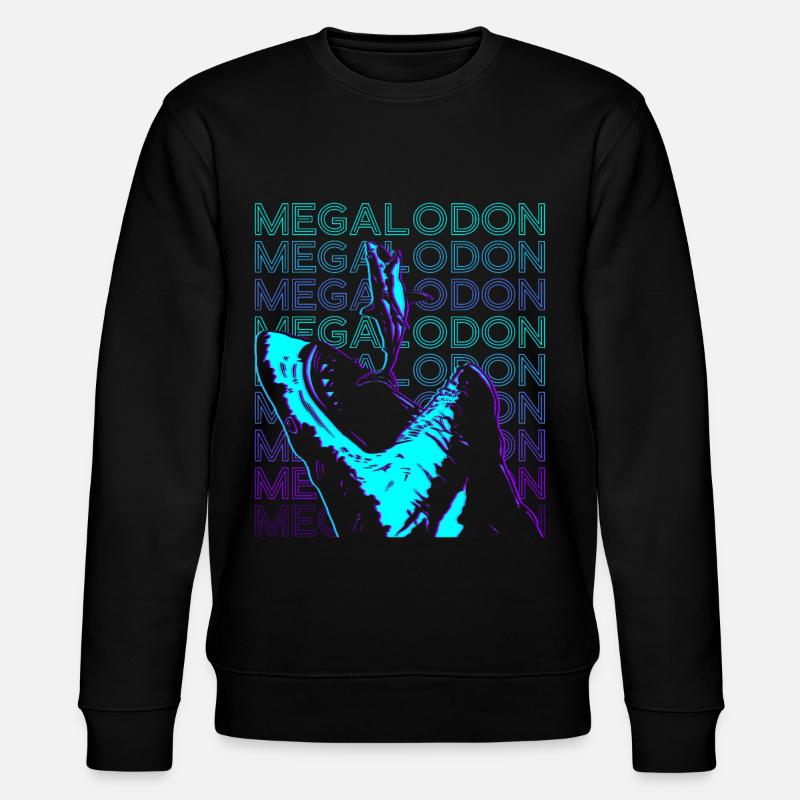 Megalodon Requin Rétro - Sweat bio CHANGER Stanley/Stella Unisexe - noir