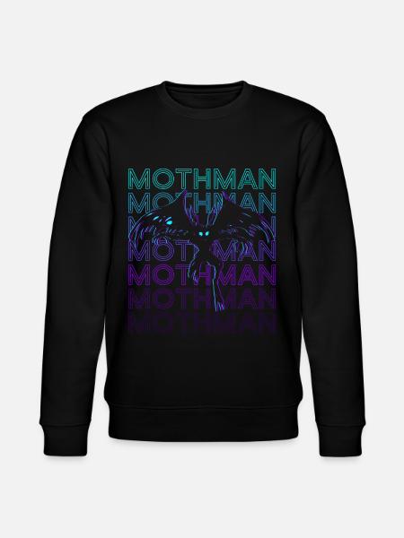 Mothman Crypto Cryptozoology Retro - Stanley/Stella CHANGER Unisex Organic Sweatshirt - black