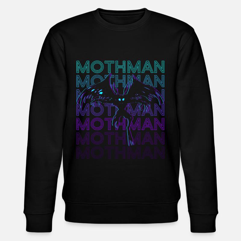 Mothman Crypto Cryptozoology Retro - Stanley/Stella CHANGER Unisex Organic Sweatshirt - black