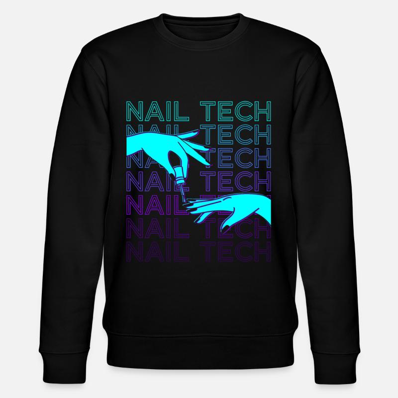 Nail Tech Nageltechniker Manikürist Retro - Stanley/Stella Unisex Bio-Sweatshirt CHANGER  - Schwarz
