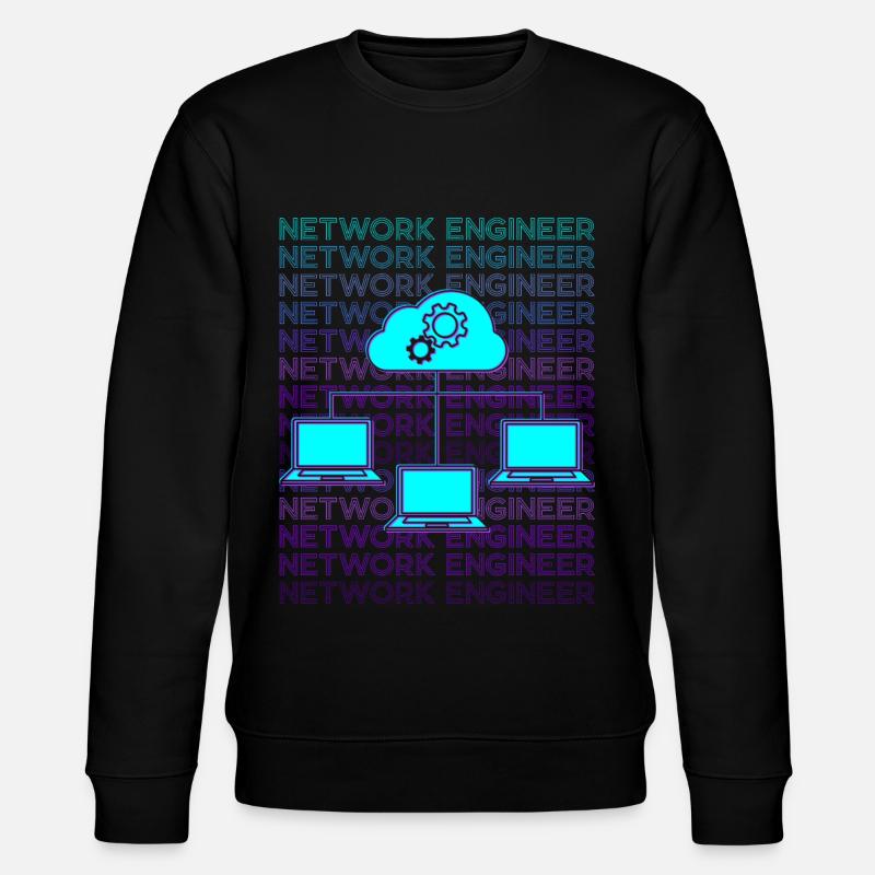 Netzwerkingenieur Netzwerktechnik Retro - Stanley/Stella Unisex Bio-Sweatshirt CHANGER  - Schwarz