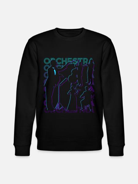 Orchestermusik Dirigent Retro - Stanley/Stella Unisex Bio-Sweatshirt CHANGER  - Schwarz