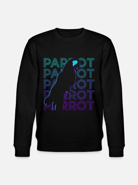 Parrot Retro - Stanley/Stella CHANGER Unisex Organic Sweatshirt - black