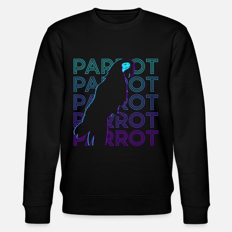 Perroquet Rétro - Sweat bio CHANGER Stanley/Stella Unisexe - noir