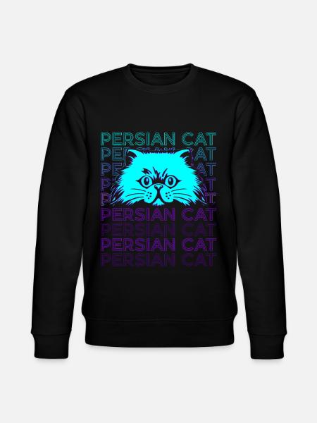 Chat Persan Rétro - Sweat bio CHANGER Stanley/Stella Unisexe - noir