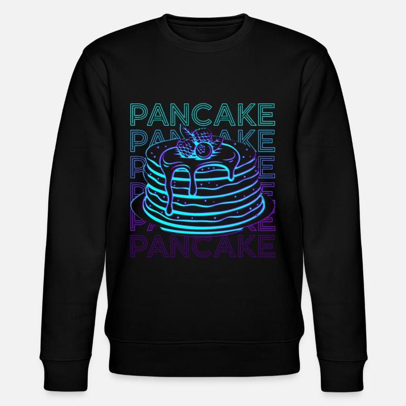 Pfannkuchen Retro - Stanley/Stella Unisex Bio-Sweatshirt CHANGER - Schwarz