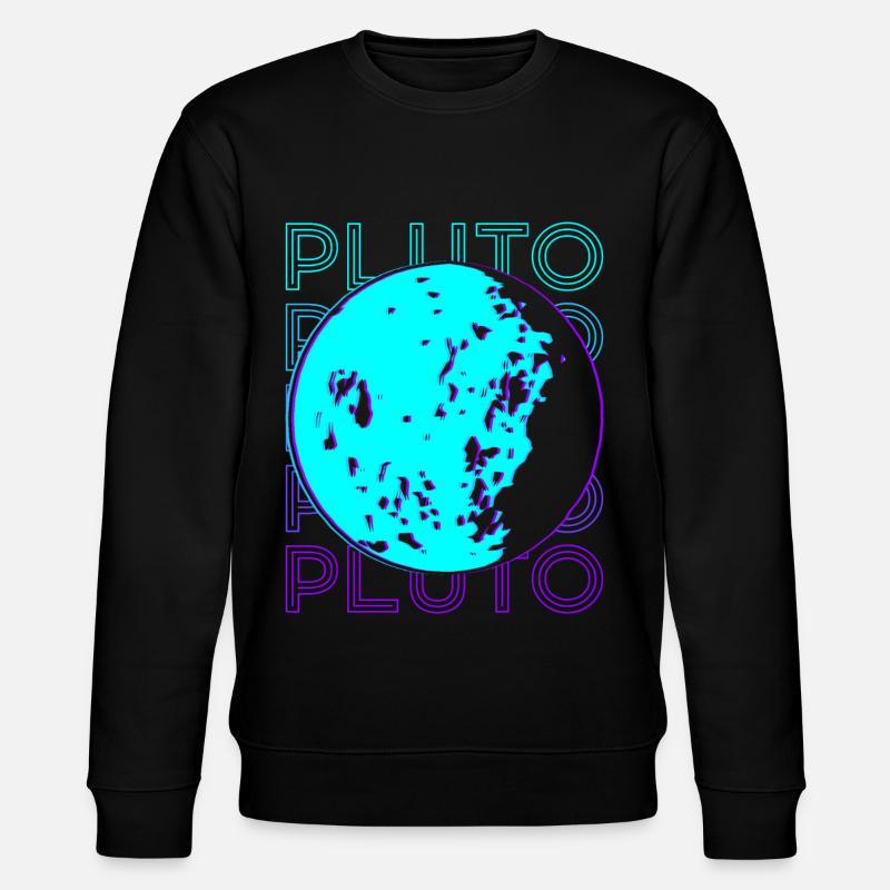 Pluto Retro - Stanley/Stella CHANGER Unisex Organic Sweatshirt - black