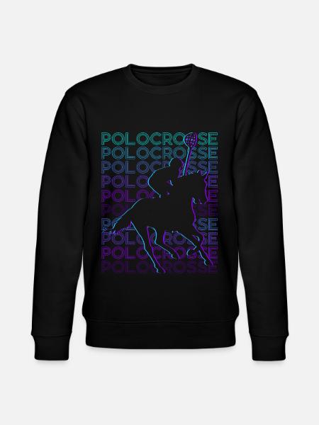 Polocrosse Player Retro - Stanley/Stella CHANGER Unisex Organic Sweatshirt - black