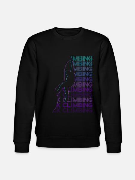 Felsklettern Felskletterer Retro - Stanley/Stella Unisex Bio-Sweatshirt CHANGER - Schwarz