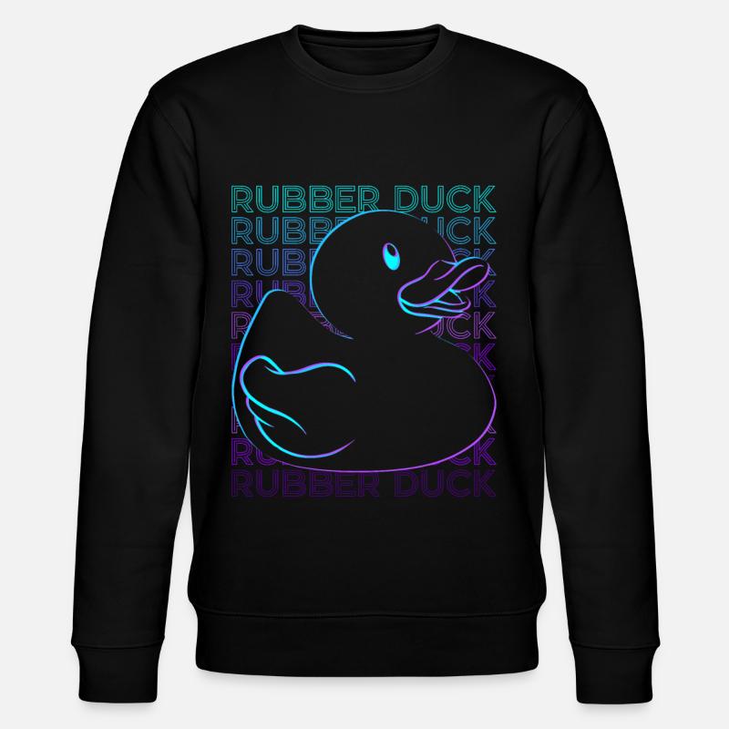 Canard en caoutchouc Rétro - Sweat bio CHANGER Stanley/Stella Unisexe - noir