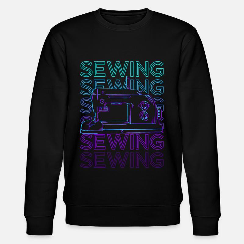 Machine à coudre Retro - Sweat bio CHANGER Stanley/Stella Unisexe - noir