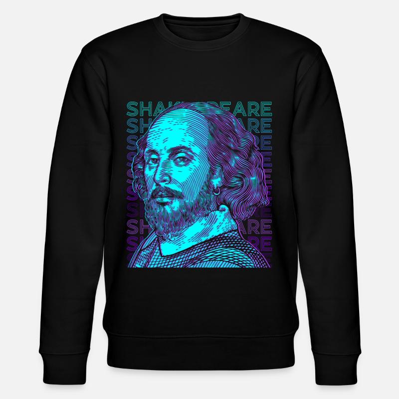 Shakespeare Retro - Stanley/Stella Unisex Bio-Sweatshirt CHANGER  - Schwarz