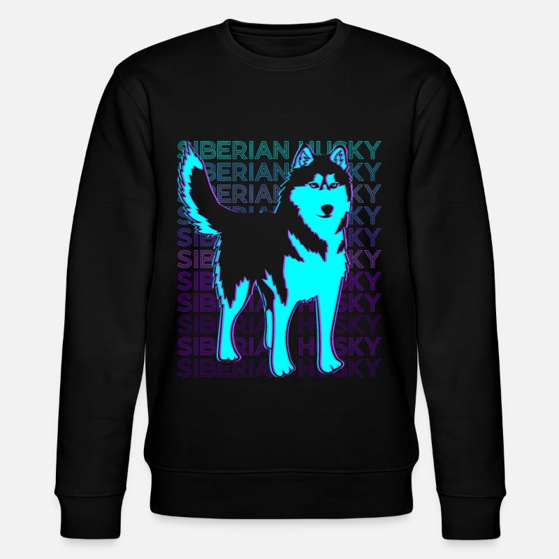 Sibérie Husky Rétro - Sweat bio CHANGER Stanley/Stella Unisexe - noir