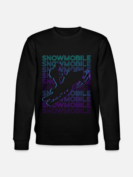 Snowmobile Retro - Stanley/Stella CHANGER Unisex Organic Sweatshirt - black