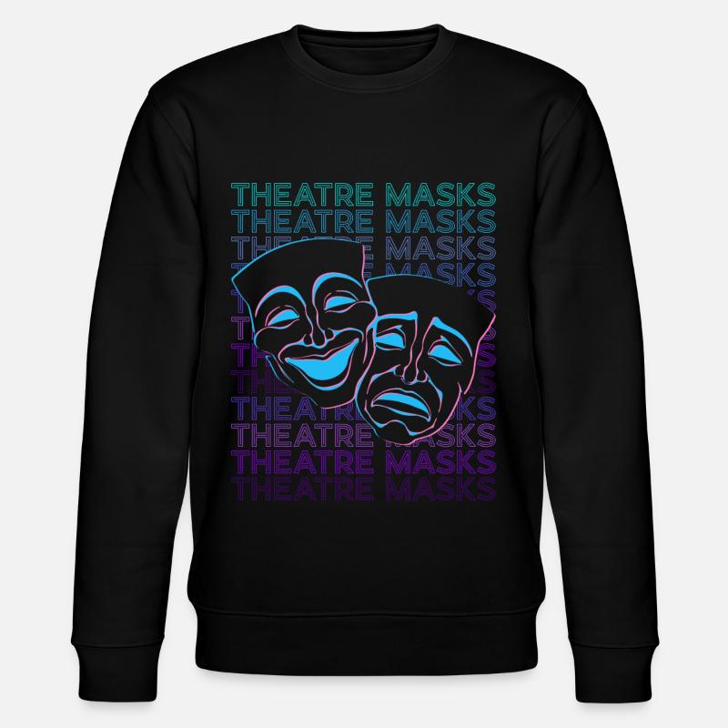 Masques de théâtre Rétro - Sweat bio CHANGER Stanley/Stella Unisexe - noir