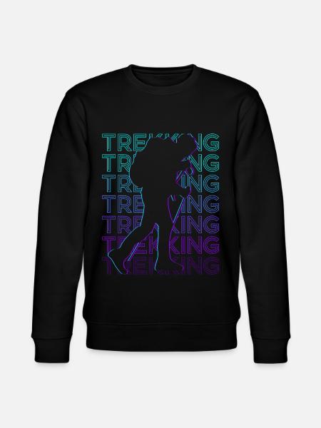 Trekking Trekker Trek Retro - Stanley/Stella CHANGER Unisex Organic Sweatshirt - black