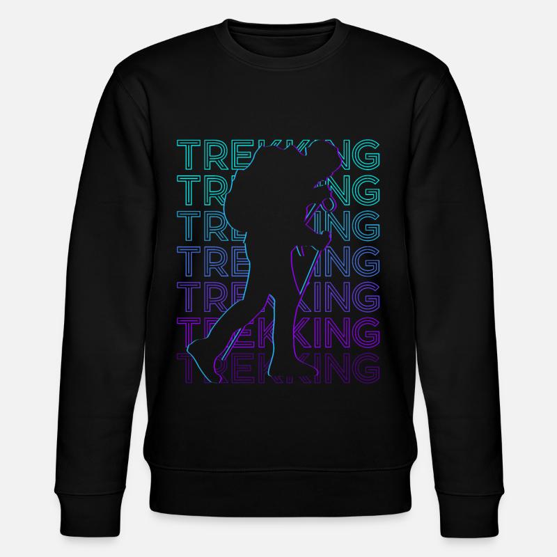Trekking Trekker Trek Rétro - Sweat bio CHANGER Stanley/Stella Unisexe - noir