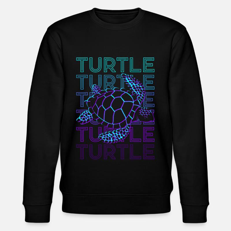 Tortue Rétro - Sweat bio CHANGER Stanley/Stella Unisexe - noir