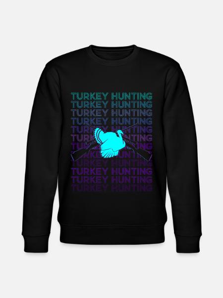 Tyrkiet Jagt Tyrkiet Jæger Retro - Stanley/Stella økologisk unisex-sweatshirt CHANGER  - sort