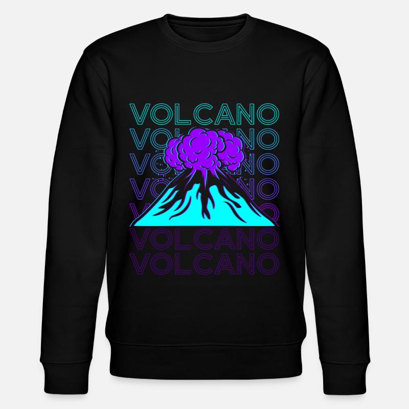 Vulkan Retro - Stanley/Stella Unisex Bio-Sweatshirt CHANGER  - Schwarz
