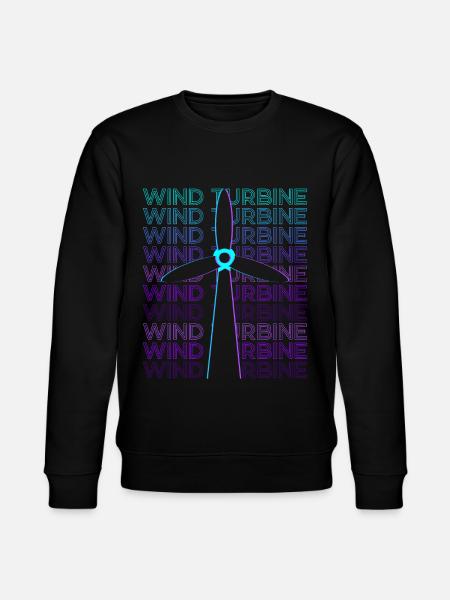 Éolienne Retro - Sweat bio CHANGER Stanley/Stella Unisexe - noir