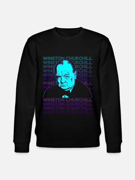Winston Churchill Retro - Stanley/Stella CHANGER Unisex Organic Sweatshirt - black