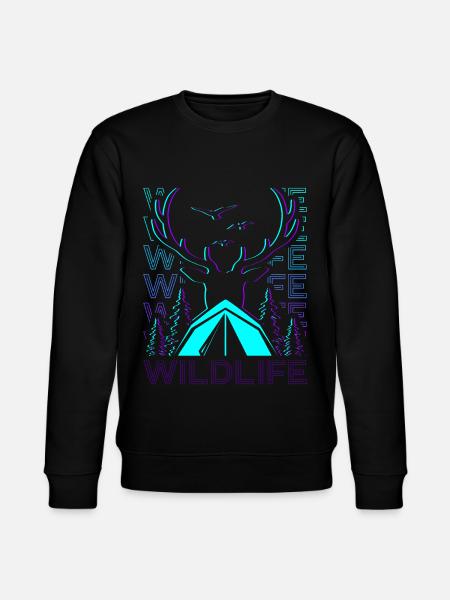 Faune Camping Camping Camping Rétro - Sweat bio CHANGER Stanley/Stella Unisexe - noir