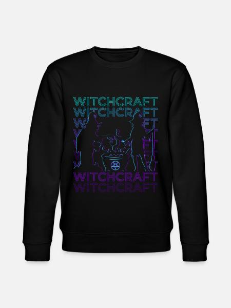 Witchcraft Retro - Stanley/Stella CHANGER Unisex Organic Sweatshirt - black