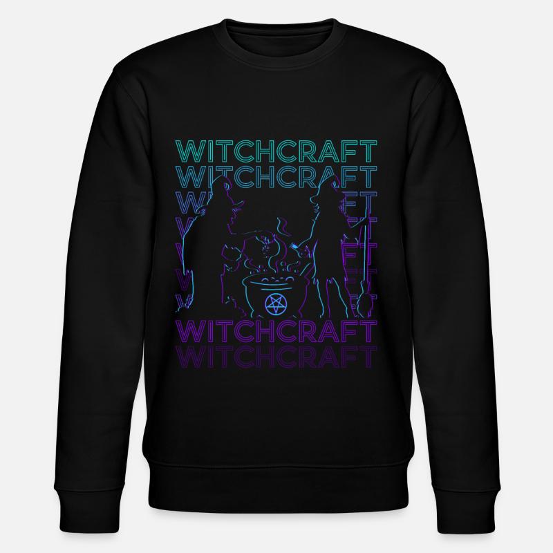 Witchcraft Retro - Stanley/Stella CHANGER Unisex Organic Sweatshirt - black