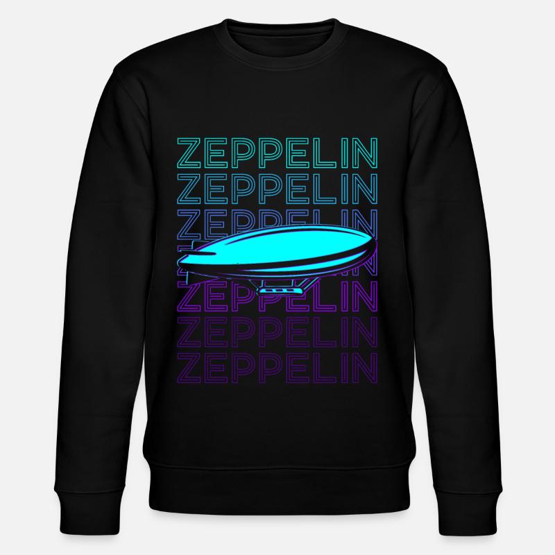 Zeppelin Dirigeable Rétro - Sweat bio CHANGER Stanley/Stella Unisexe - noir