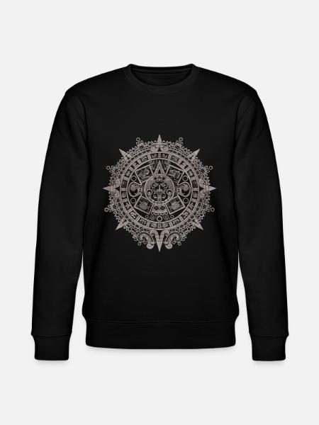 Aztec Solar Calendar Aztec Sunstone - Stanley/Stella CHANGER Unisex Organic Sweatshirt - black