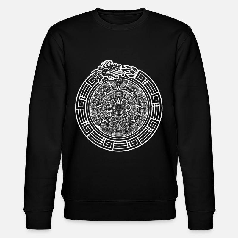 Quetzalcoatl Ouroboros Serpent aztèque - Sweat bio CHANGER Stanley/Stella Unisexe - noir